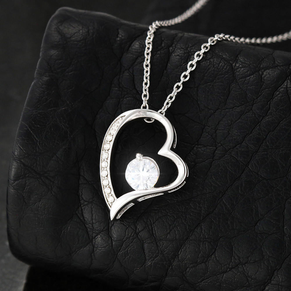 Stepdaughter Forever Love Heart Necklace-[Heartfelt Family Gift]
