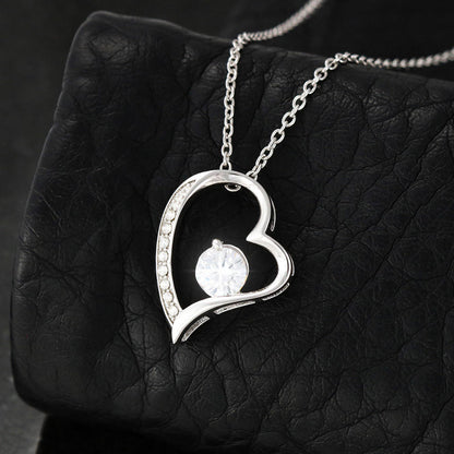 Stepdaughter Forever Love Heart Necklace-[Heartfelt Family Gift]