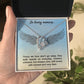 In Loving Memory Angel Wings Heart Necklace Gift-[Heartfelt Family Gift]