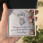 To My Love Floral Heart Necklace Gift-[Heartfelt Family Gift]