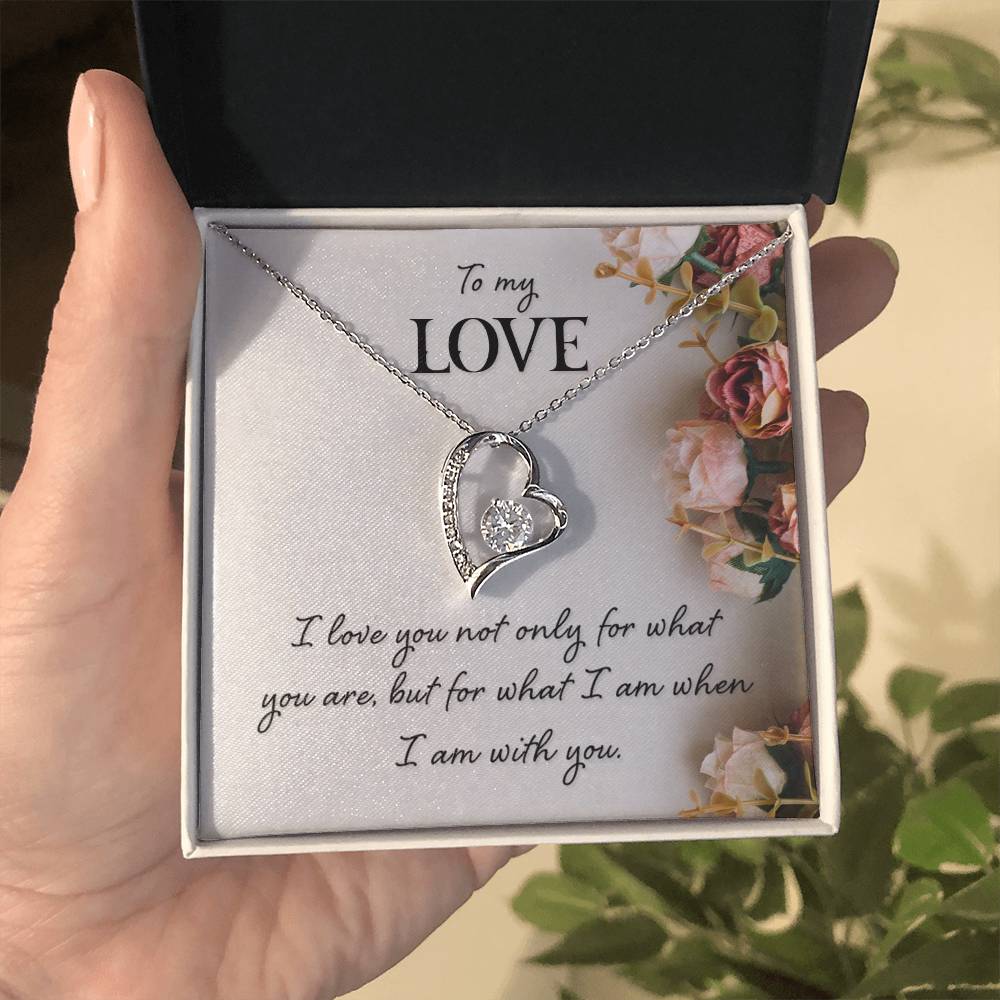 To My Love Floral Heart Necklace Gift-[Heartfelt Family Gift]