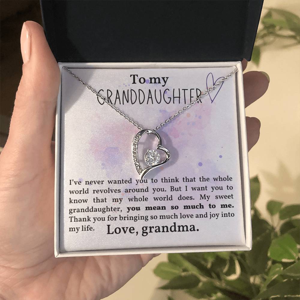 Granddaughter Necklace - Christmas  Birthday Gift for Granddaughter-[Heartfelt Family Gift]