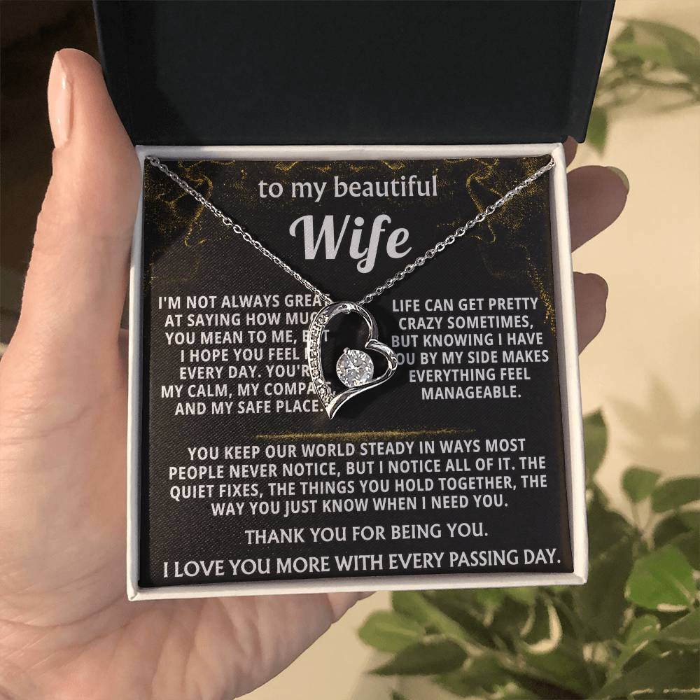 To My Wife, You are my calm, compass, and safe place.