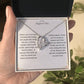 To My Boyfriends Mom Heart Necklace Gift-[Heartfelt Family Gift]