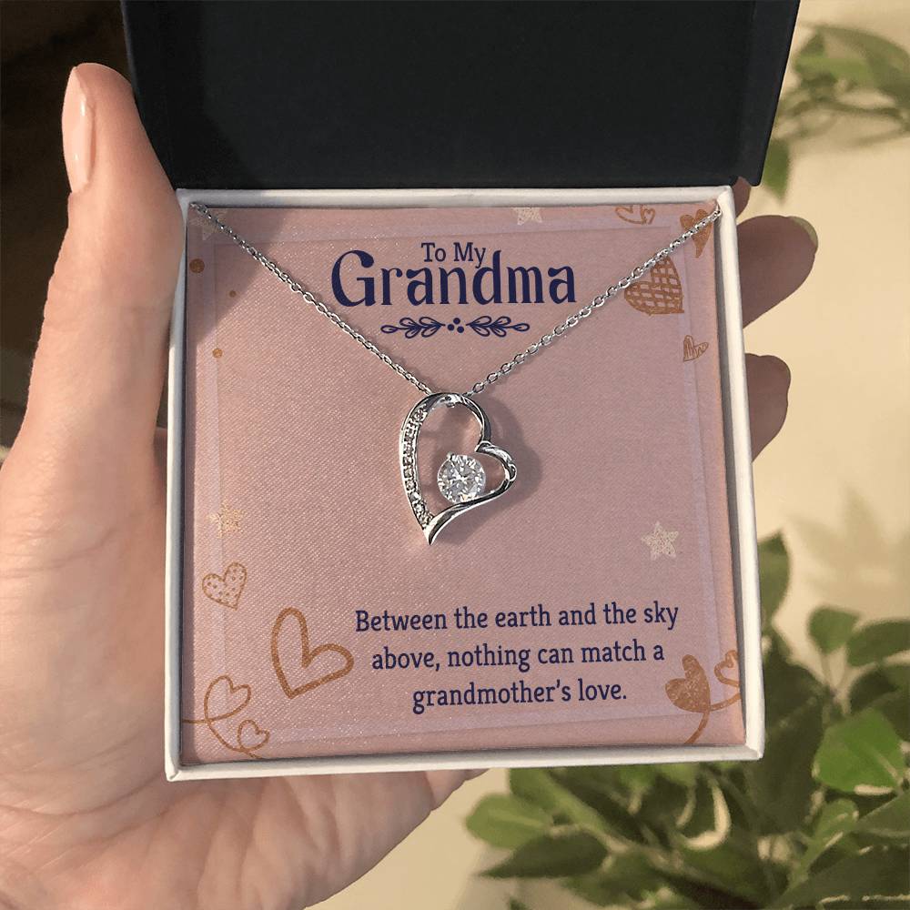 To my grandmother Heart Necklace Gift-[Heartfelt Family Gift]