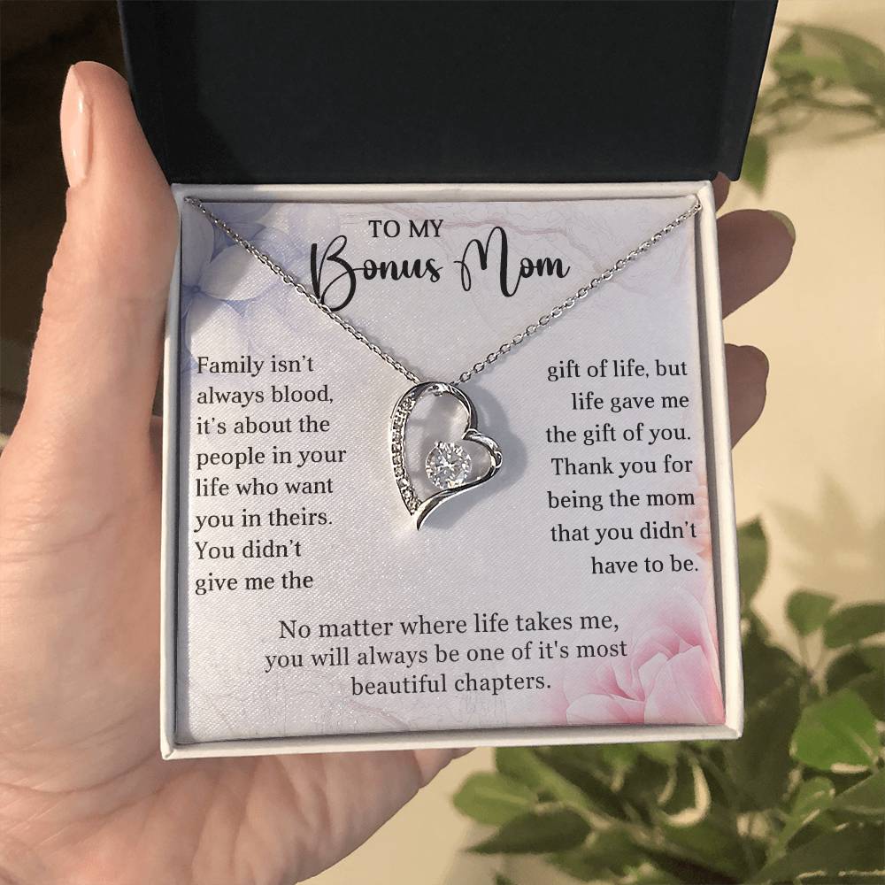Stepmother Heart Necklace Gift