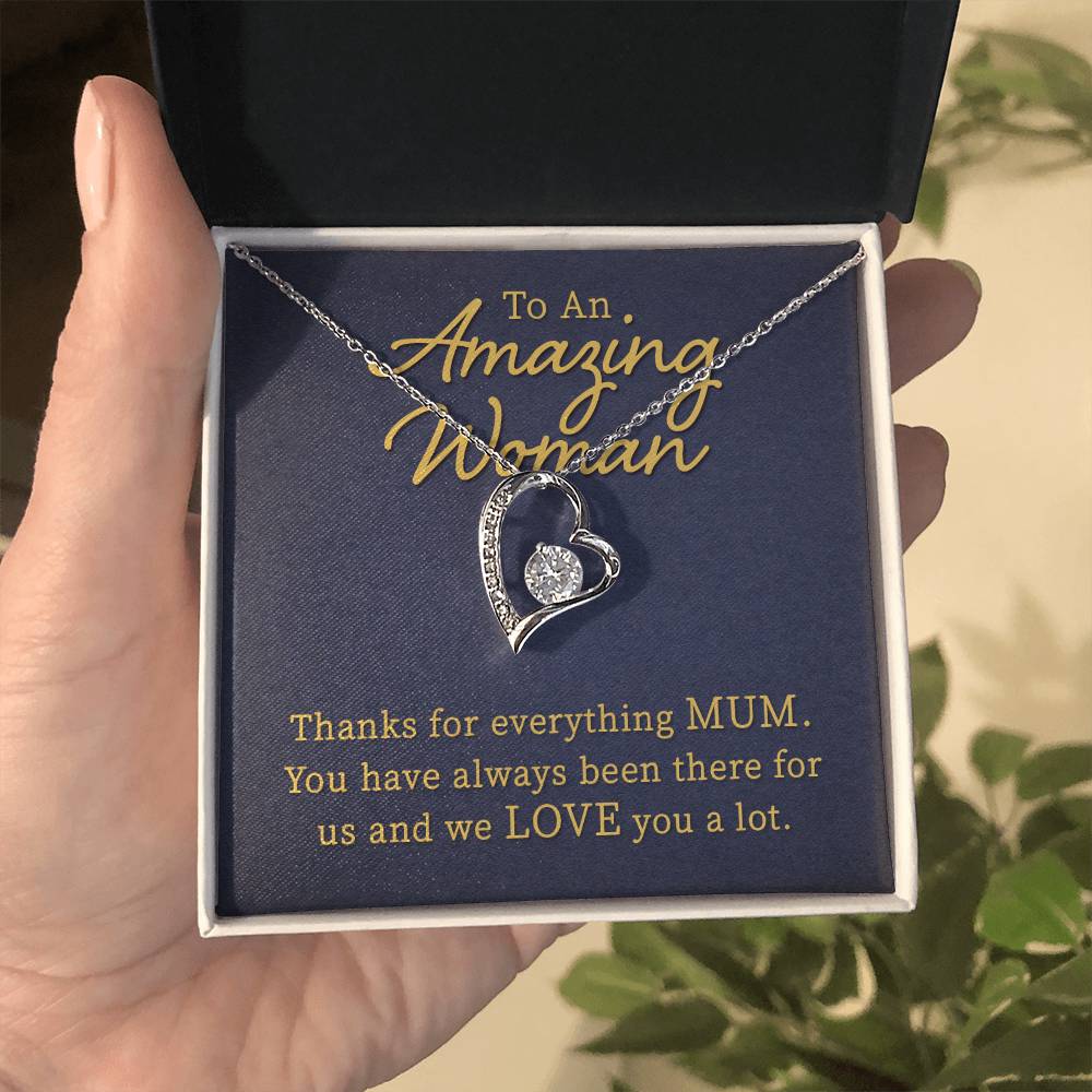 To An Amazing Women Heart Necklace Gift-[Heartfelt Family Gift]