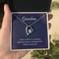 Grandma Guiding Light Heart Necklace Gift-[Heartfelt Family Gift]