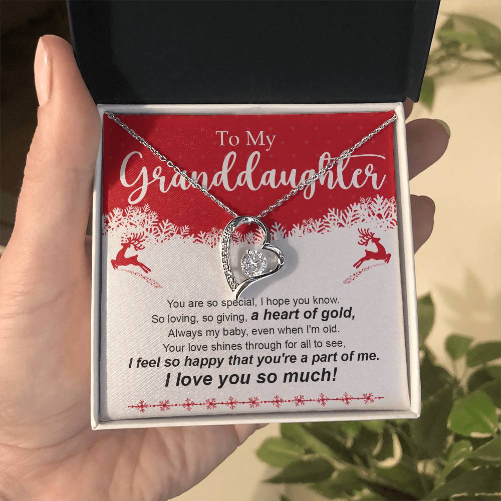 Granddaughter Necklace - Christmas and Birthday Gift for Her-[Heartfelt Family Gift]