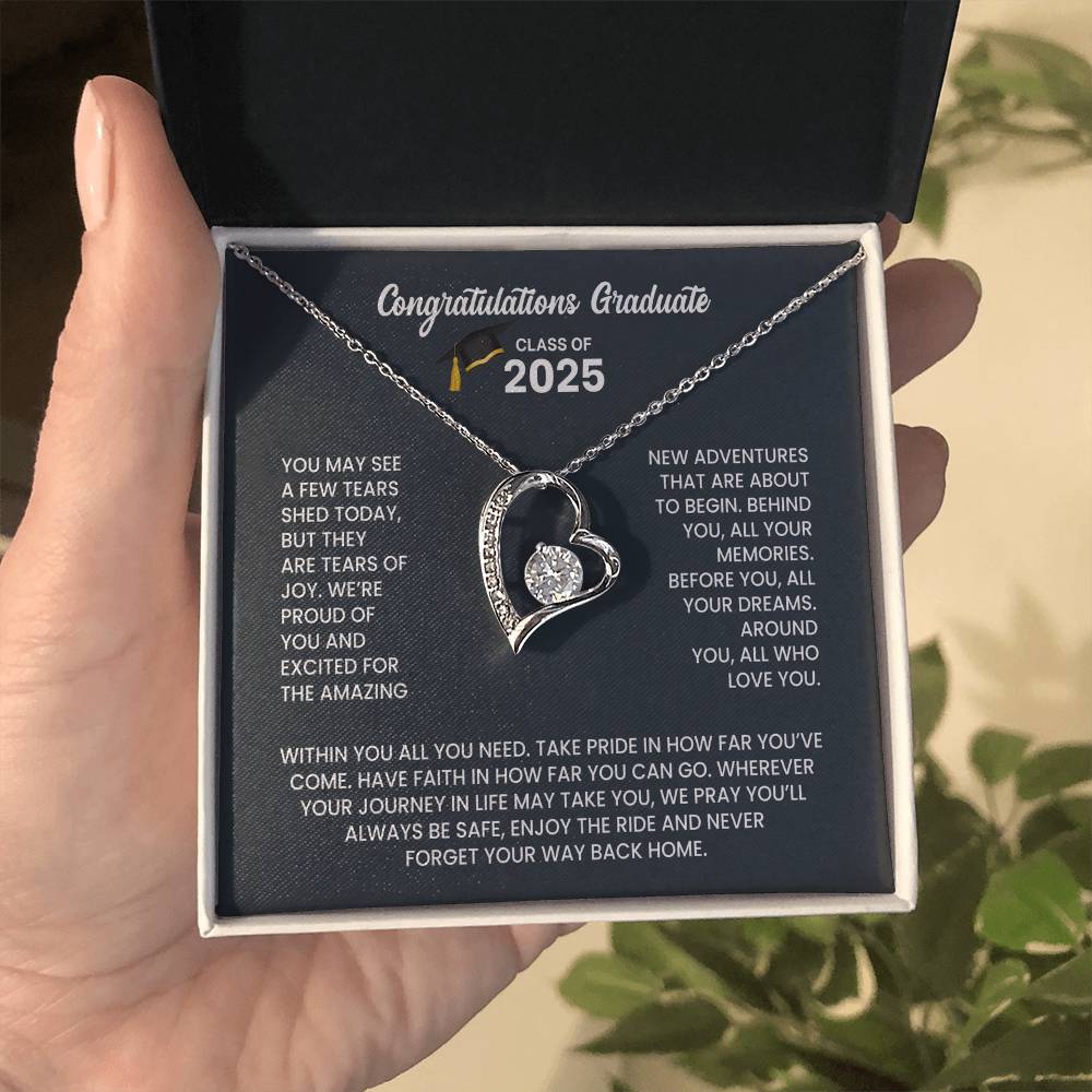 Class of 2026 Graduation Necklace Gift - Heart