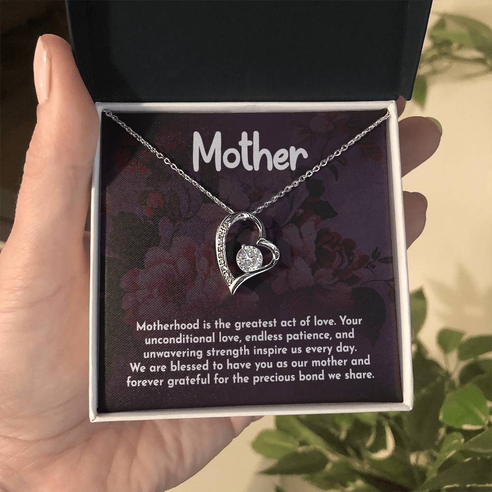 Mother Motherhood Heart Necklace Gift-[Heartfelt Family Gift]