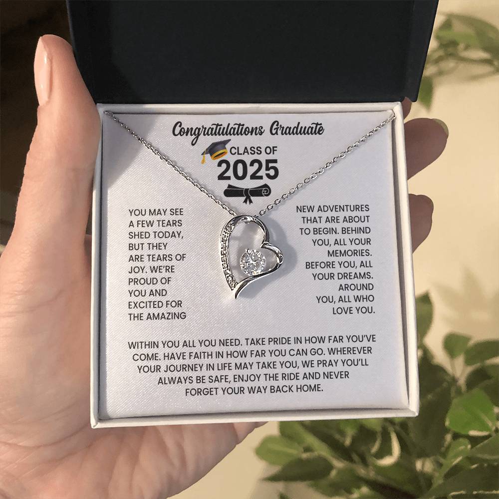 Class of 2026 Graduation Necklace Gift - Heart