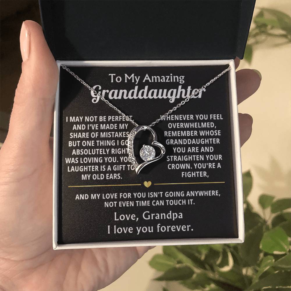 To My Amazing Granddaughter, Loving you was my best decision.
