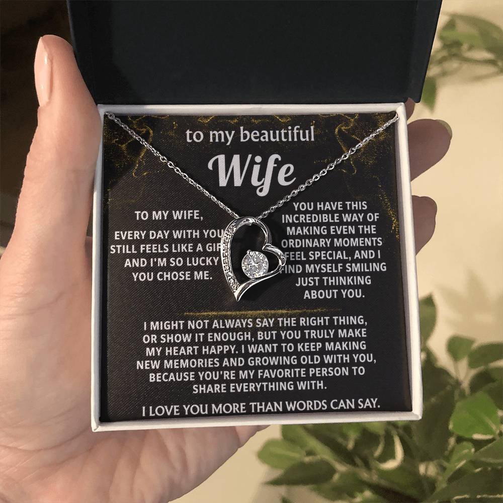 To My Wife, You make my heart happy.