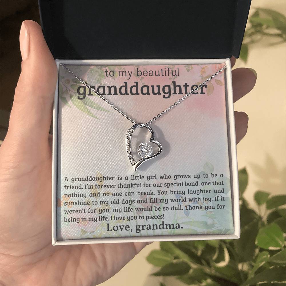 Granddaughter Necklace - Christmas or Birthday Gift - Personalized-[Heartfelt Family Gift]