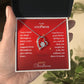 Stepmom Christmas Heart Necklace Gift-[Heartfelt Family Gift]