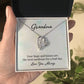 grandma - your hugs and kisses Heart Necklace Gift-[Heartfelt Family Gift]