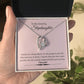 Stepdaughter Heart Necklace Gift-[Heartfelt Family Gift]