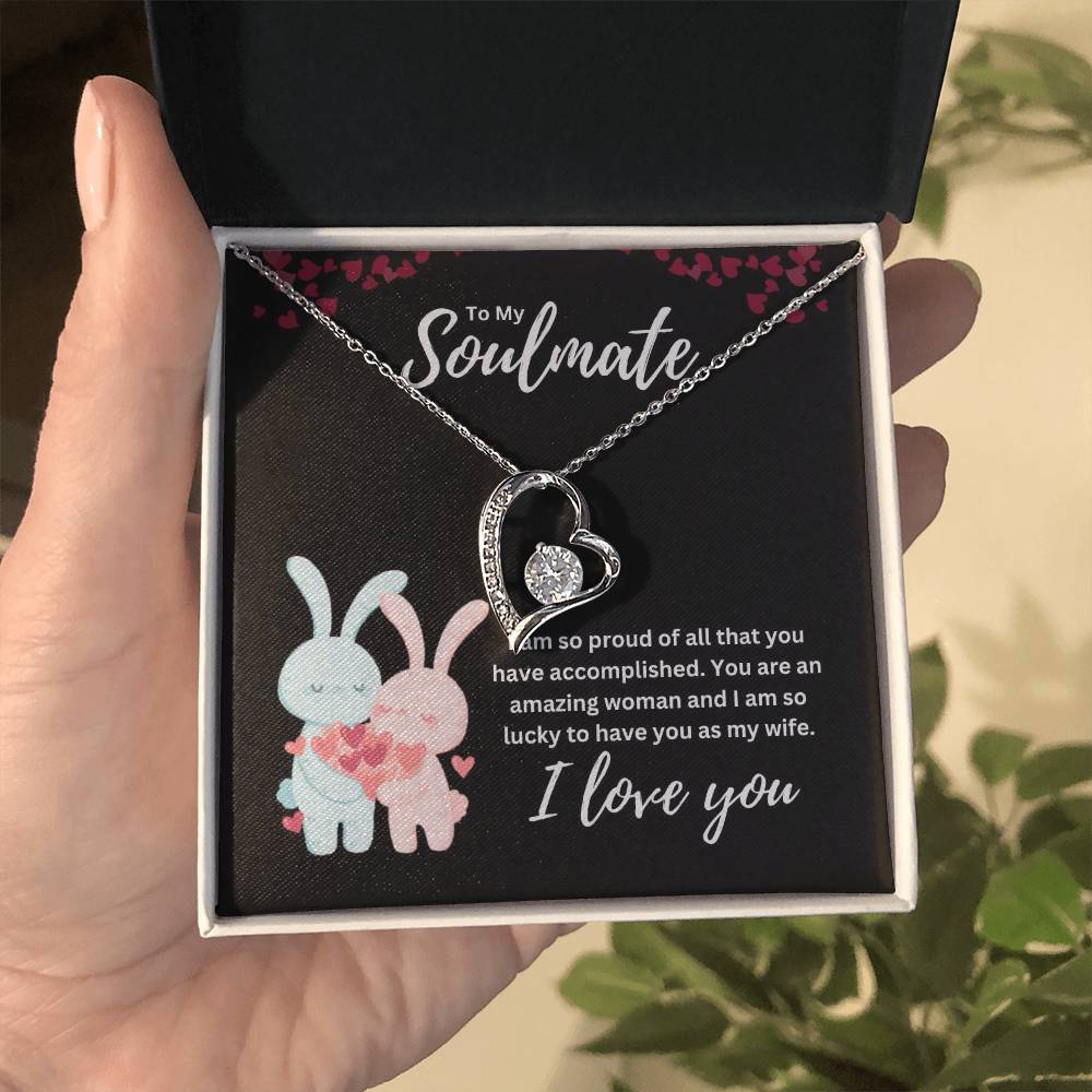 To my Soulmate Heart Necklace Gift-[Heartfelt Family Gift]
