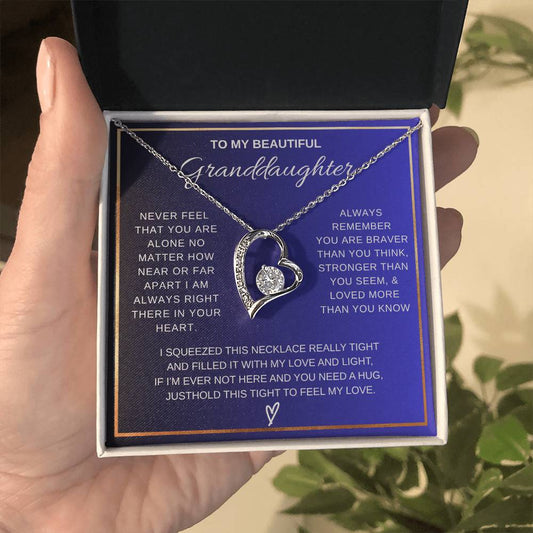 To My Grandddaughter Forever Love  Necklace
