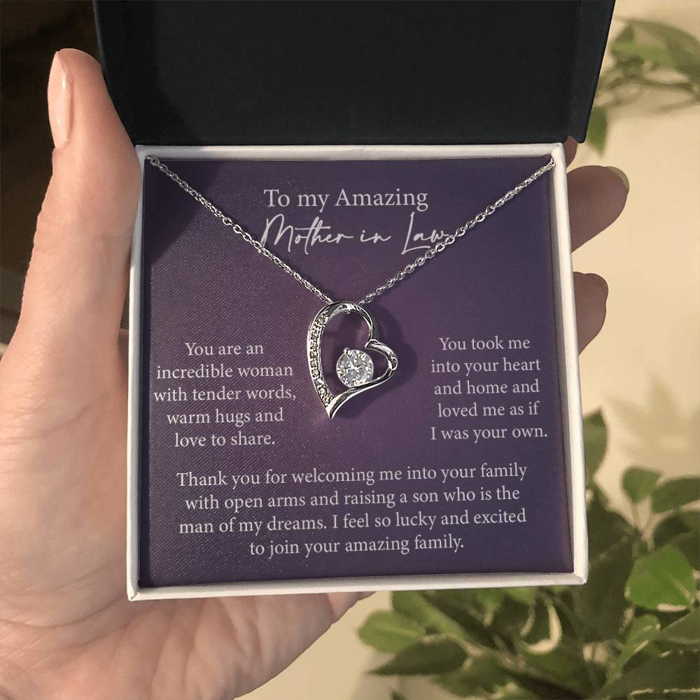 Mother in Law Heart Necklace Gift-[Heartfelt Family Gift]