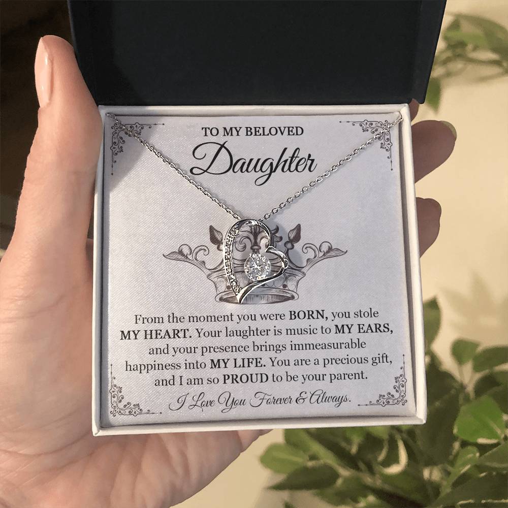Daughter Necklace - Perfect Gift From Parents for Birthday Graduation or Special Occasions-[Heartfelt Family Gift]