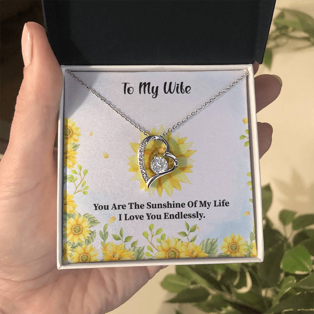 Sunshine Heart Necklace Gift for Wife - Handmade and Personalized-[Heartfelt Family Gift]