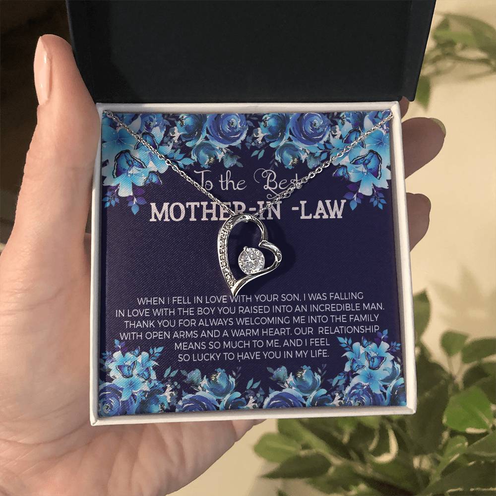 Mother in Law Heart Necklace Gift-[Heartfelt Family Gift]