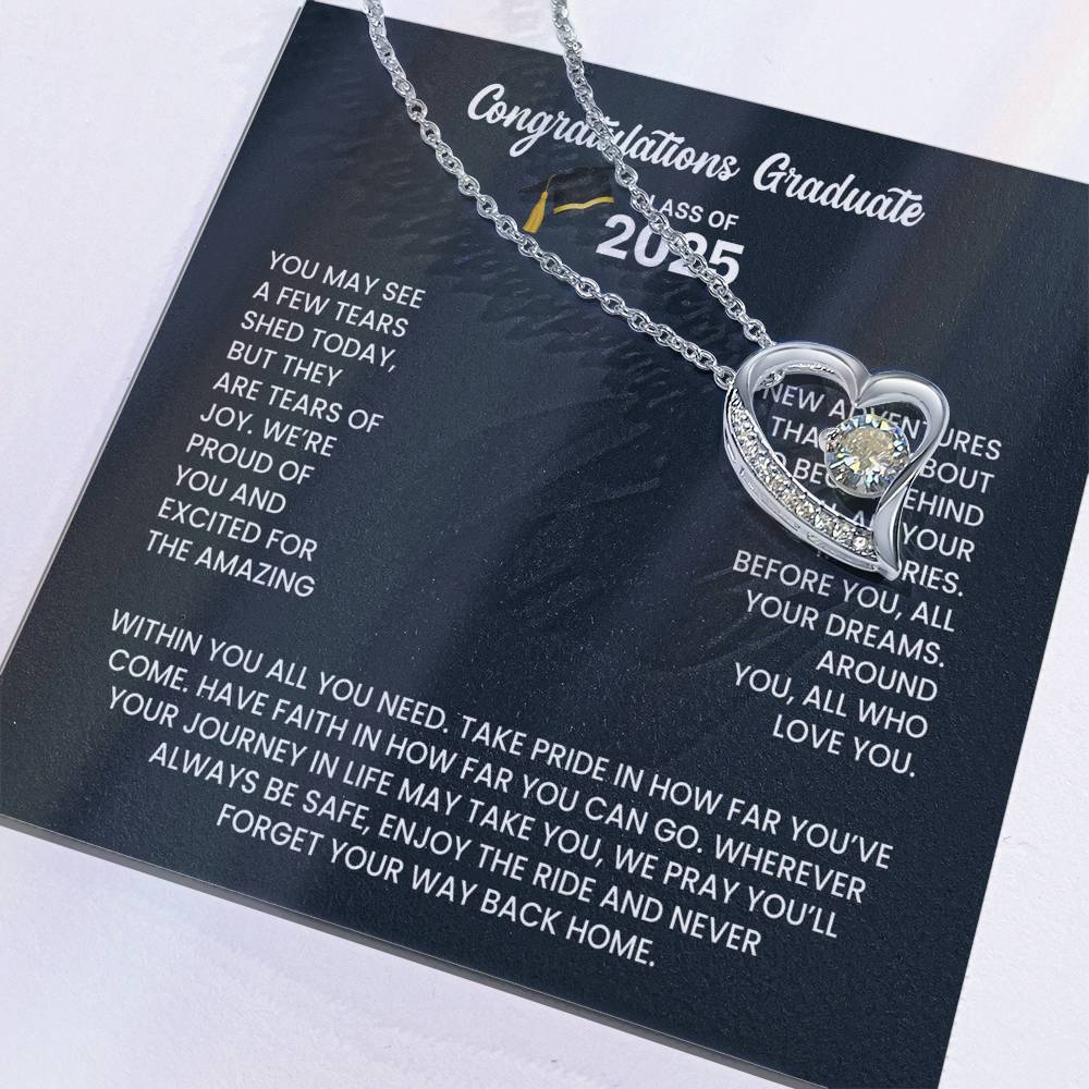 Class of 2026 Graduation Necklace Gift - Heart
