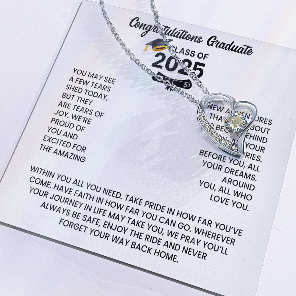 Class of 2026 Graduation Necklace Gift - Heart