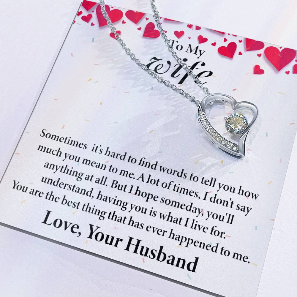 Personalized Heart Necklace for Wife - The Perfect Gift for Your Beloved