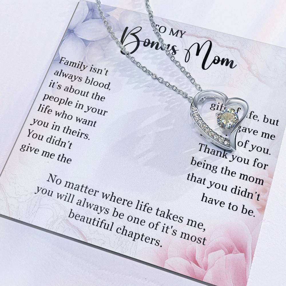 Stepmother Heart Necklace Gift