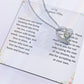 To My Boyfriends Mom Heart Necklace Gift-[Heartfelt Family Gift]