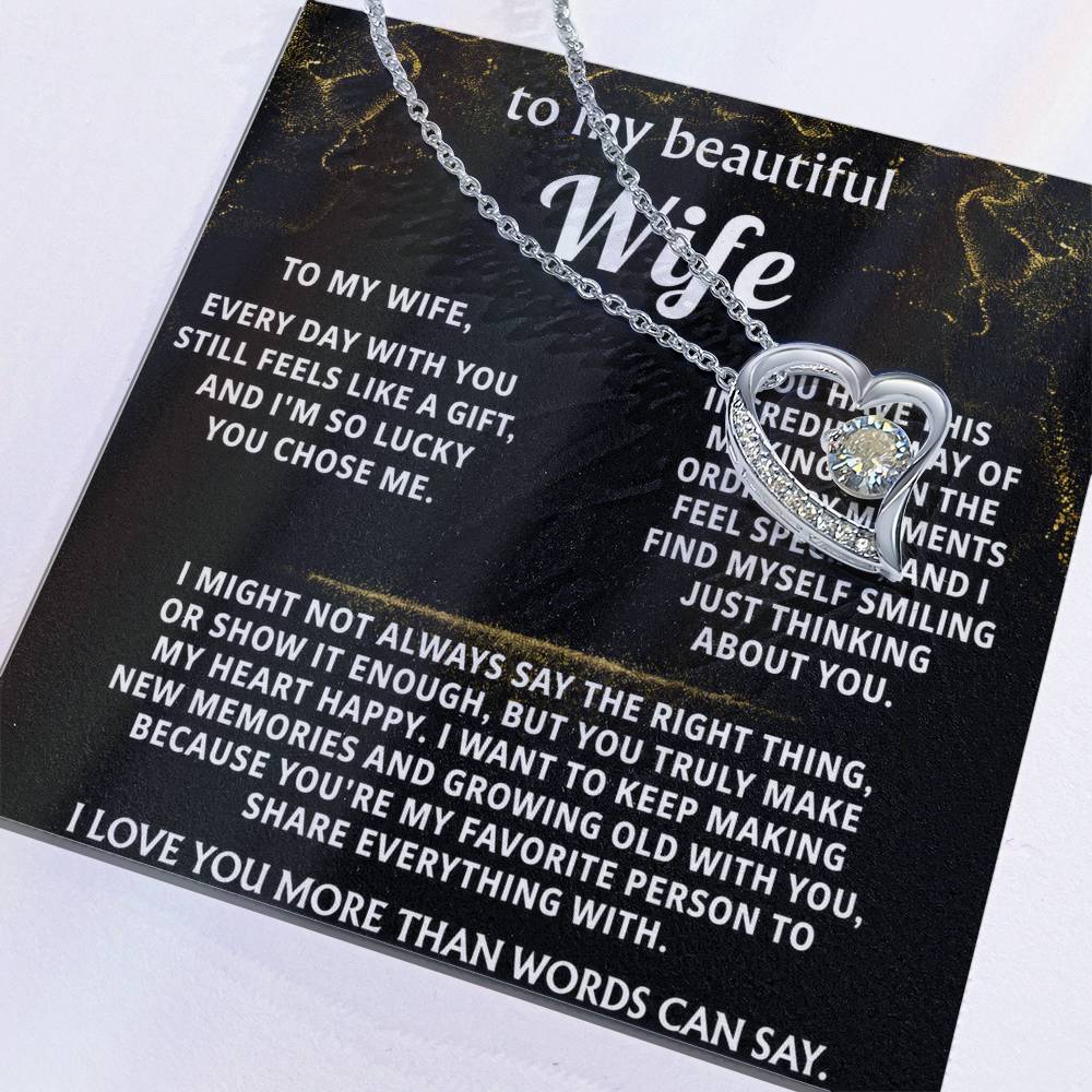 To My Wife, You make my heart happy.