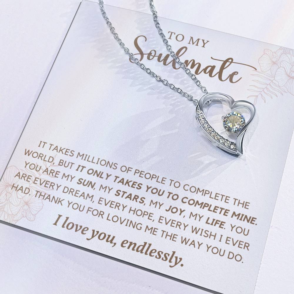 Soulmate Necklace - Perfect Gift for Girlfriend or Wife on Special Occasions-[Heartfelt Family Gift]