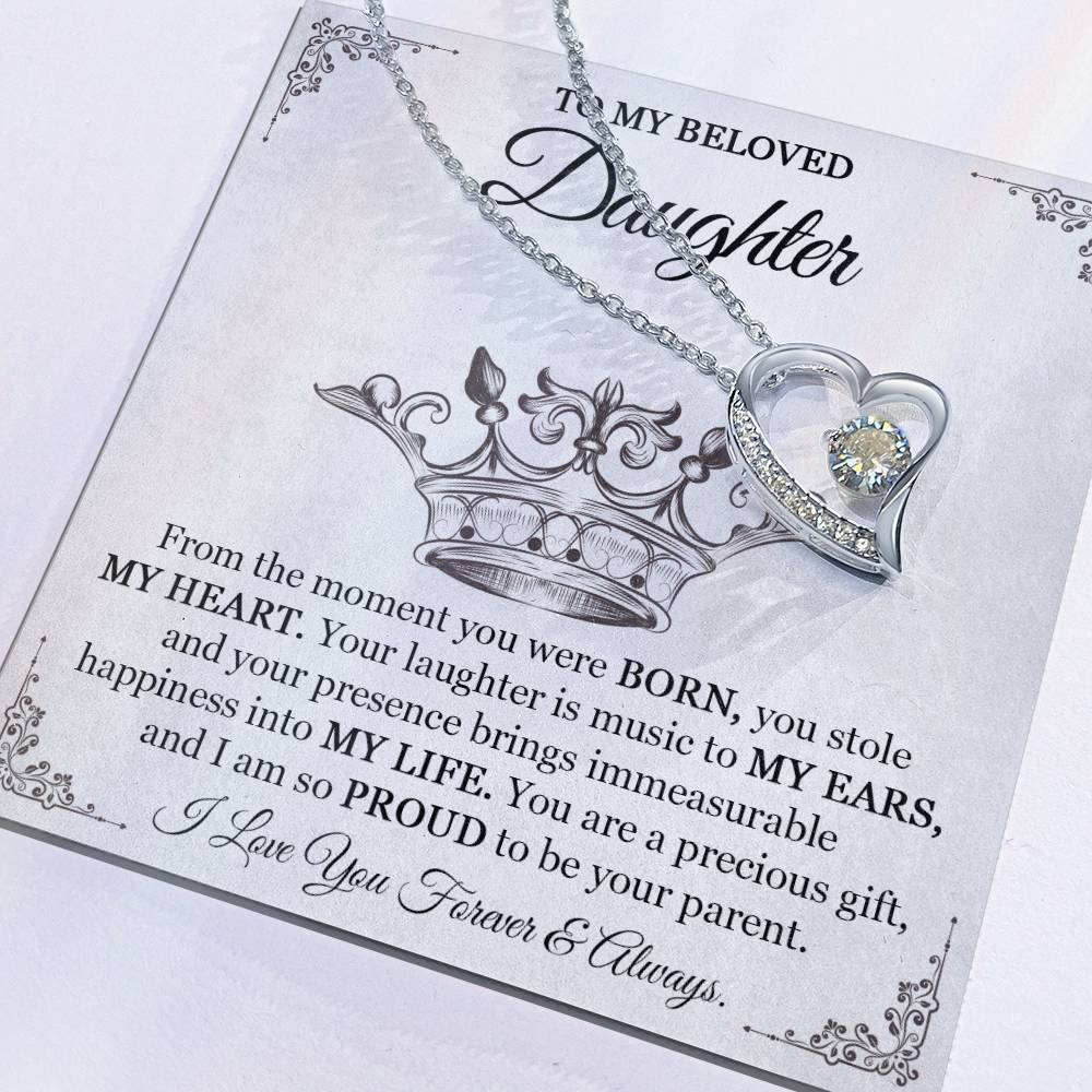 Daughter Necklace - Perfect Gift From Parents for Birthday Graduation or Special Occasions-[Heartfelt Family Gift]