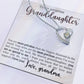 Granddaughter Necklace - Christmas  Birthday Gift for Her - Personalized Jewelry Heart Pendant - Must-Have Item-[Heartfelt Family Gift]