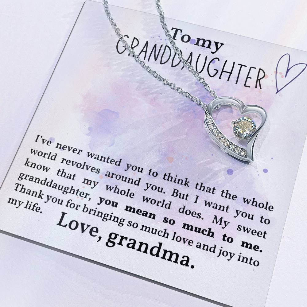 Granddaughter Necklace - Christmas  Birthday Gift for Granddaughter-[Heartfelt Family Gift]