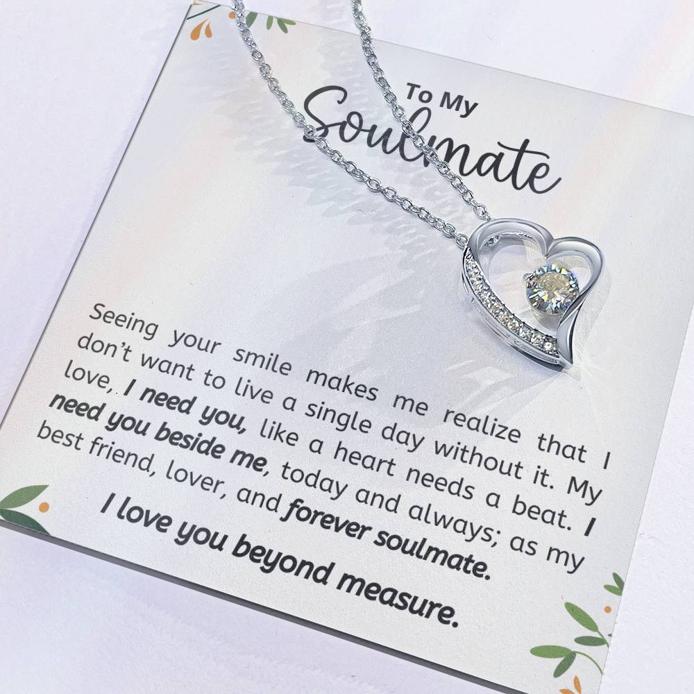 Personalized Soulmate Necklace  Perfect Gift for Her on Birthday Valentines Day or Christmas-[Heartfelt Family Gift]