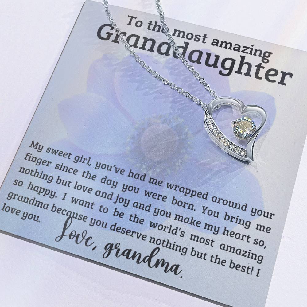 Granddaughter Necklace - ChristmasBirthday Gift - To My Granddaughter-[Heartfelt Family Gift]