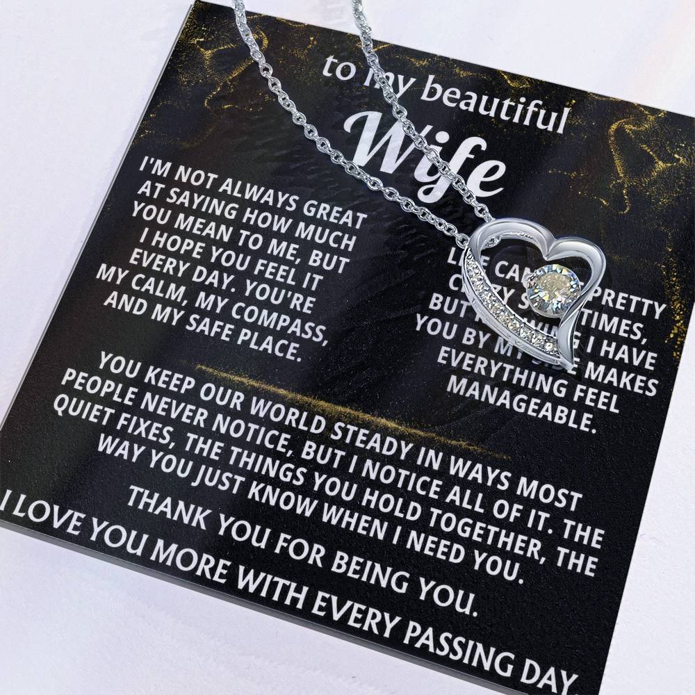 To My Wife, You are my calm, compass, and safe place.