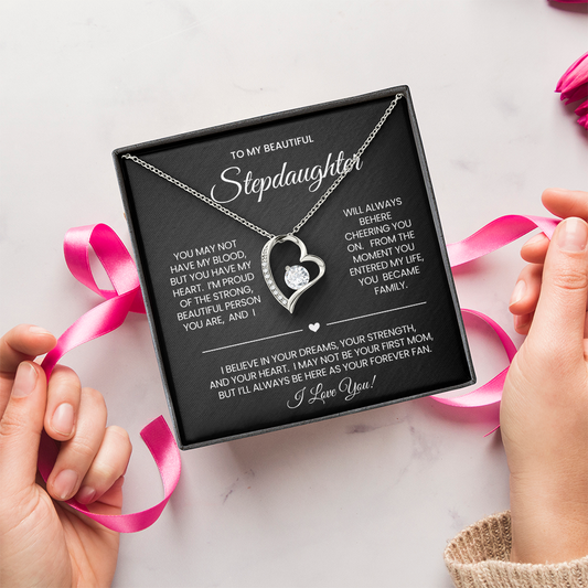 To My Stepdaughter Necklace Gift