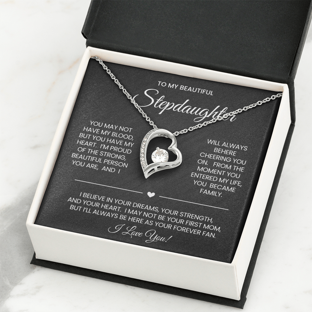 To My Stepdaughter Necklace Gift