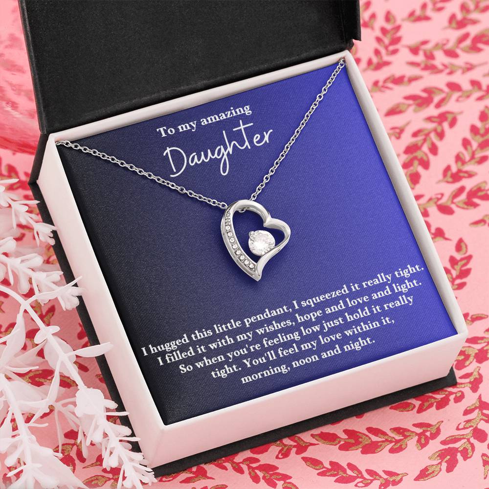 To My Daughter Forever Love  Necklace