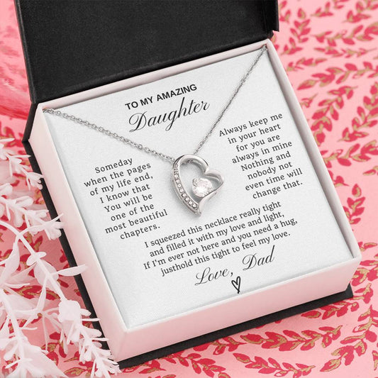 To My Daughter Forever Love  Necklace