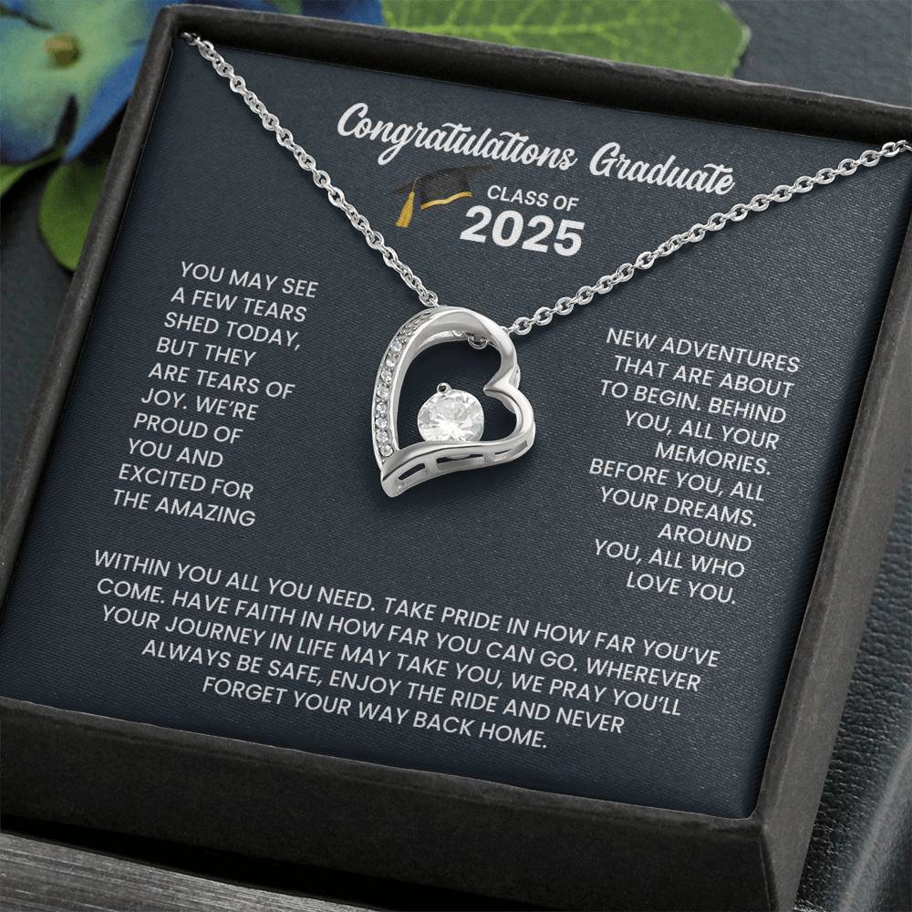 Class of 2026 Graduation Necklace Gift - Heart