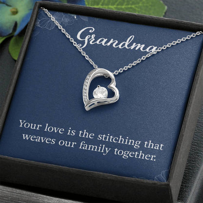 Grandma Heart Necklace Gift-[Heartfelt Family Gift]
