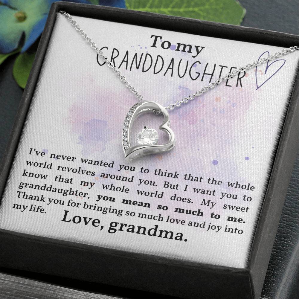 Granddaughter Necklace - Christmas  Birthday Gift for Granddaughter-[Heartfelt Family Gift]