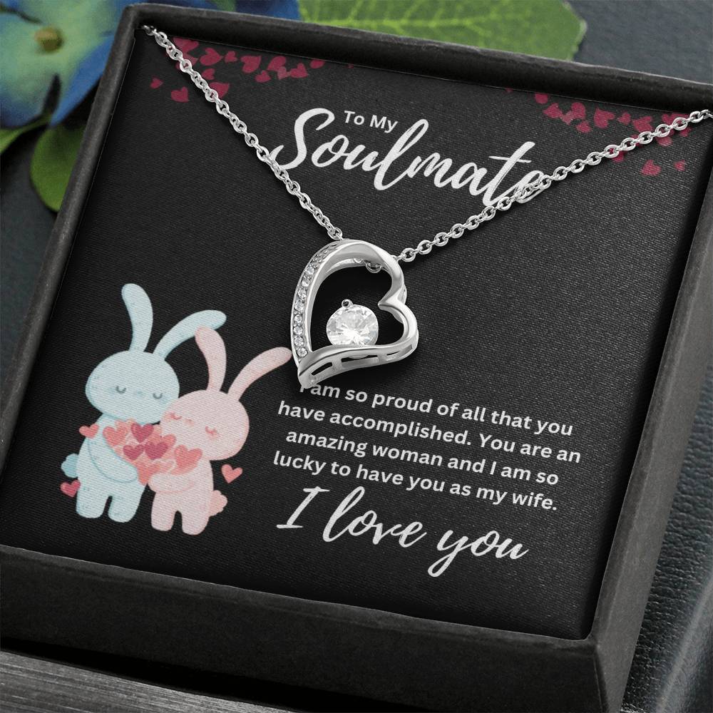 To my Soulmate Heart Necklace Gift-[Heartfelt Family Gift]