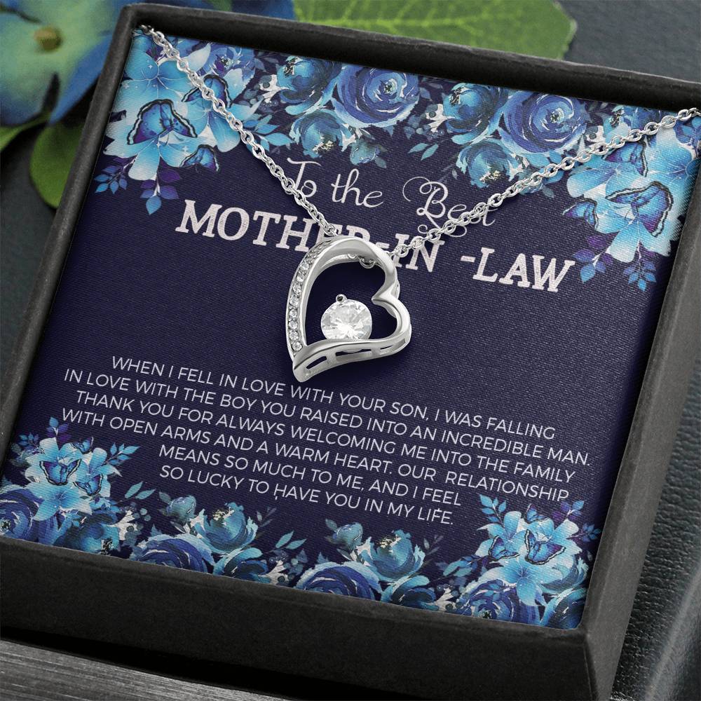 Mother in Law Heart Necklace Gift-[Heartfelt Family Gift]